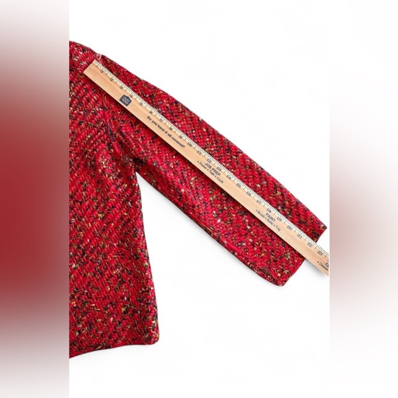 VINTAGE CHICOS WOVEN SILK BLAZER WOMENS SIZE 2 - Picture 5 of 7